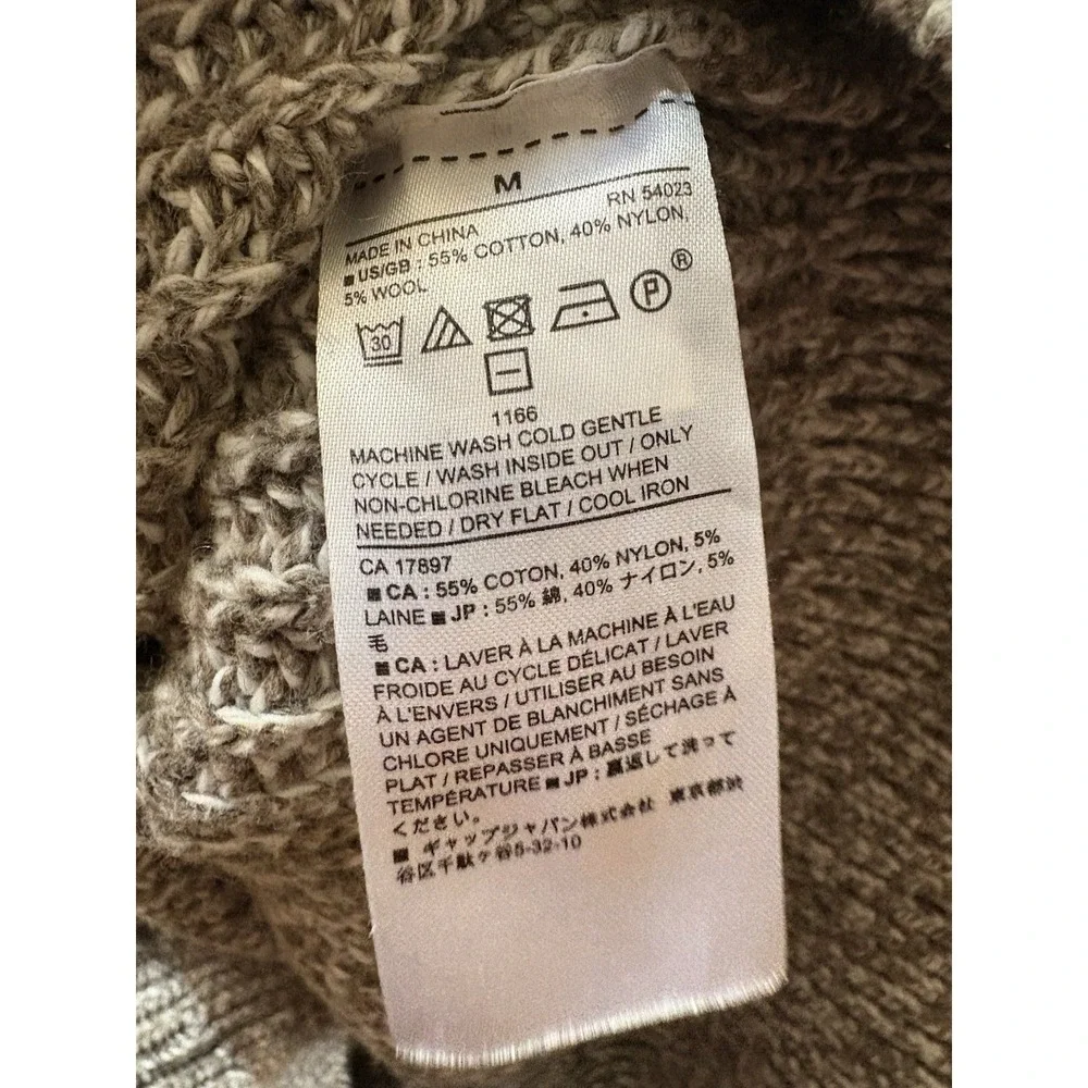 Banana Republic Sweater Mens M Wool Blend Knit Pullover Brown‎